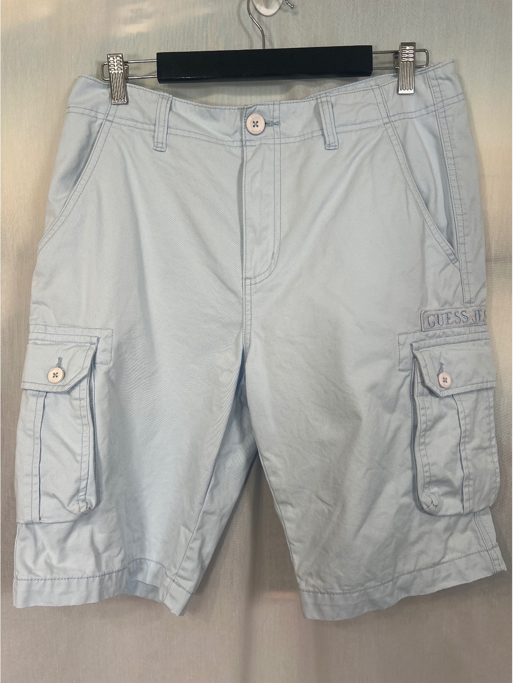Guess Cargo Shorts Light Blue Men's Size 31